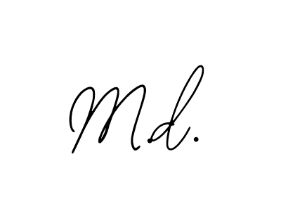 How to make M.d. signature? Bearetta-2O07w is a professional autograph style. Create handwritten signature for M.d. name. M.d. signature style 12 images and pictures png