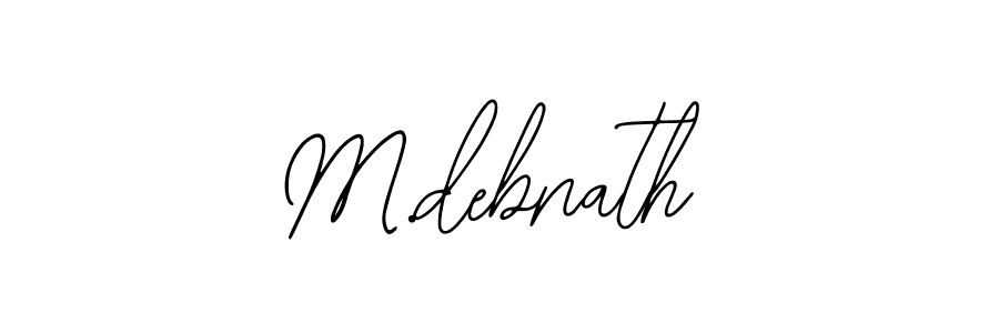 Design your own signature with our free online signature maker. With this signature software, you can create a handwritten (Bearetta-2O07w) signature for name M.debnath. M.debnath signature style 12 images and pictures png