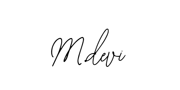 Also we have M.devi name is the best signature style. Create professional handwritten signature collection using Bearetta-2O07w autograph style. M.devi signature style 12 images and pictures png
