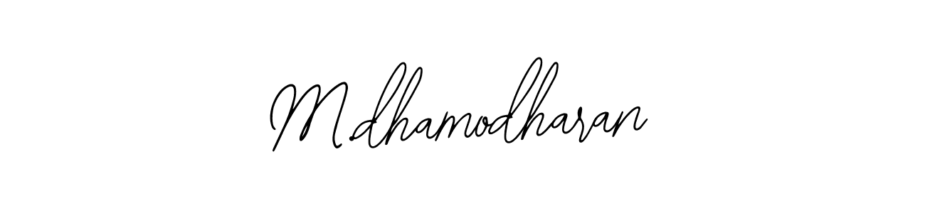 Bearetta-2O07w is a professional signature style that is perfect for those who want to add a touch of class to their signature. It is also a great choice for those who want to make their signature more unique. Get M.dhamodharan name to fancy signature for free. M.dhamodharan signature style 12 images and pictures png