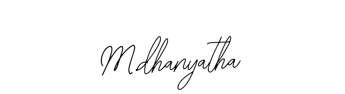 You should practise on your own different ways (Bearetta-2O07w) to write your name (M.dhanyatha) in signature. don't let someone else do it for you. M.dhanyatha signature style 12 images and pictures png