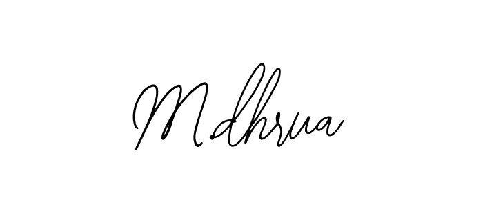 Use a signature maker to create a handwritten signature online. With this signature software, you can design (Bearetta-2O07w) your own signature for name M.dhrua. M.dhrua signature style 12 images and pictures png