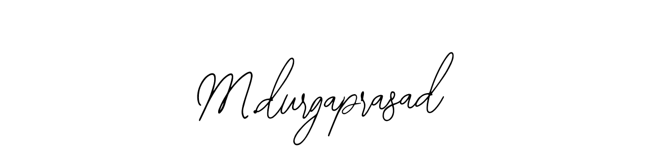 How to make M.durgaprasad name signature. Use Bearetta-2O07w style for creating short signs online. This is the latest handwritten sign. M.durgaprasad signature style 12 images and pictures png