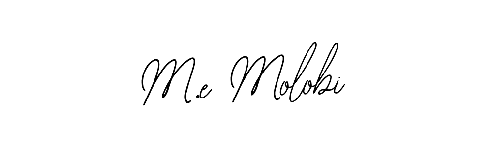 Similarly Bearetta-2O07w is the best handwritten signature design. Signature creator online .You can use it as an online autograph creator for name M.e Molobi. M.e Molobi signature style 12 images and pictures png