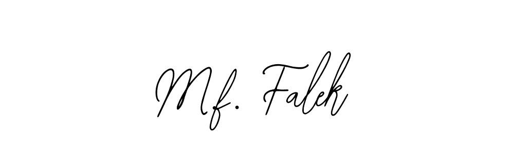 Also we have M.f. Falek name is the best signature style. Create professional handwritten signature collection using Bearetta-2O07w autograph style. M.f. Falek signature style 12 images and pictures png