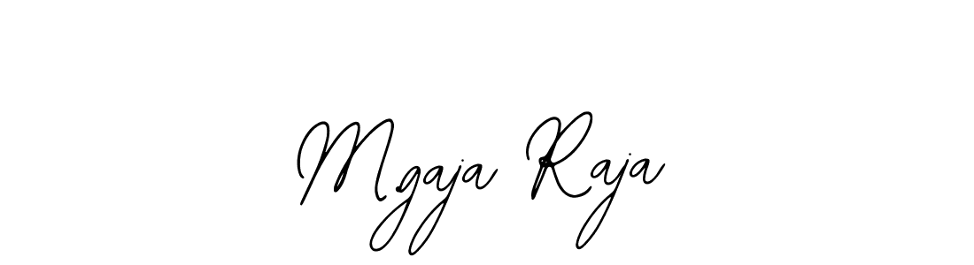 How to make M.gaja Raja name signature. Use Bearetta-2O07w style for creating short signs online. This is the latest handwritten sign. M.gaja Raja signature style 12 images and pictures png