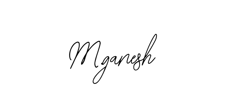 Design your own signature with our free online signature maker. With this signature software, you can create a handwritten (Bearetta-2O07w) signature for name M.ganesh. M.ganesh signature style 12 images and pictures png