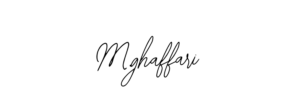 Design your own signature with our free online signature maker. With this signature software, you can create a handwritten (Bearetta-2O07w) signature for name M.ghaffari. M.ghaffari signature style 12 images and pictures png