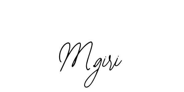 Make a beautiful signature design for name M.giri. With this signature (Bearetta-2O07w) style, you can create a handwritten signature for free. M.giri signature style 12 images and pictures png