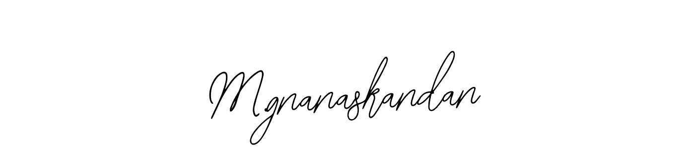 How to make M.gnanaskandan signature? Bearetta-2O07w is a professional autograph style. Create handwritten signature for M.gnanaskandan name. M.gnanaskandan signature style 12 images and pictures png