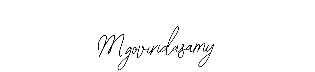 How to make M.govindasamy name signature. Use Bearetta-2O07w style for creating short signs online. This is the latest handwritten sign. M.govindasamy signature style 12 images and pictures png