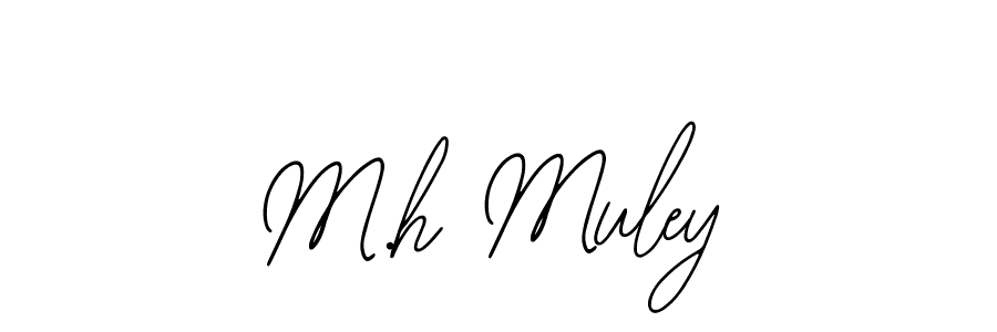 Bearetta-2O07w is a professional signature style that is perfect for those who want to add a touch of class to their signature. It is also a great choice for those who want to make their signature more unique. Get M.h Muley name to fancy signature for free. M.h Muley signature style 12 images and pictures png