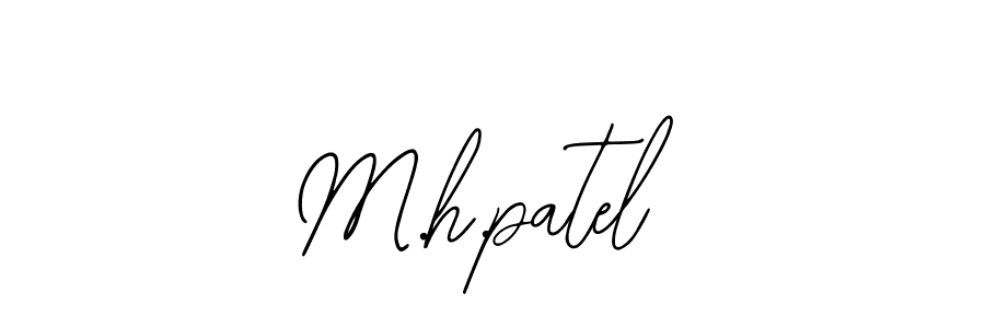 Similarly Bearetta-2O07w is the best handwritten signature design. Signature creator online .You can use it as an online autograph creator for name M.h.patel. M.h.patel signature style 12 images and pictures png