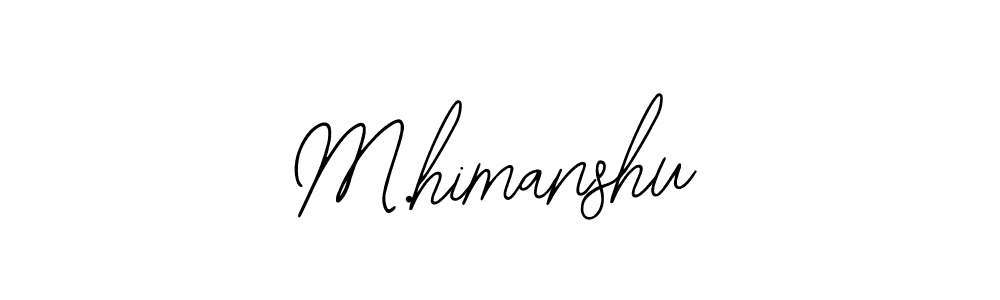 Make a beautiful signature design for name M.himanshu. With this signature (Bearetta-2O07w) style, you can create a handwritten signature for free. M.himanshu signature style 12 images and pictures png
