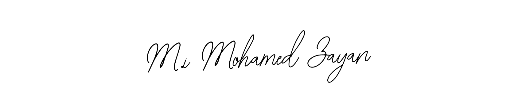 Use a signature maker to create a handwritten signature online. With this signature software, you can design (Bearetta-2O07w) your own signature for name M.i Mohamed Zayan. M.i Mohamed Zayan signature style 12 images and pictures png