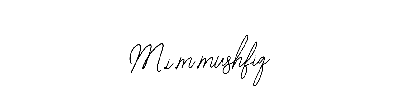 Make a beautiful signature design for name M.i.m.mushfiq. With this signature (Bearetta-2O07w) style, you can create a handwritten signature for free. M.i.m.mushfiq signature style 12 images and pictures png
