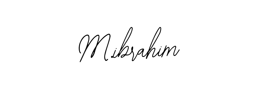 You should practise on your own different ways (Bearetta-2O07w) to write your name (M.ibrahim) in signature. don't let someone else do it for you. M.ibrahim signature style 12 images and pictures png