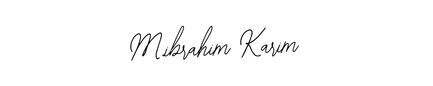 Also You can easily find your signature by using the search form. We will create M.ibrahim Karim name handwritten signature images for you free of cost using Bearetta-2O07w sign style. M.ibrahim Karim signature style 12 images and pictures png