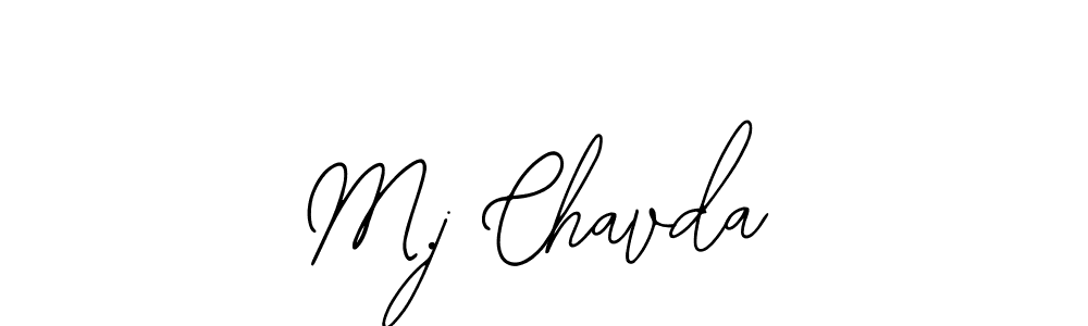 How to Draw M.j Chavda signature style? Bearetta-2O07w is a latest design signature styles for name M.j Chavda. M.j Chavda signature style 12 images and pictures png