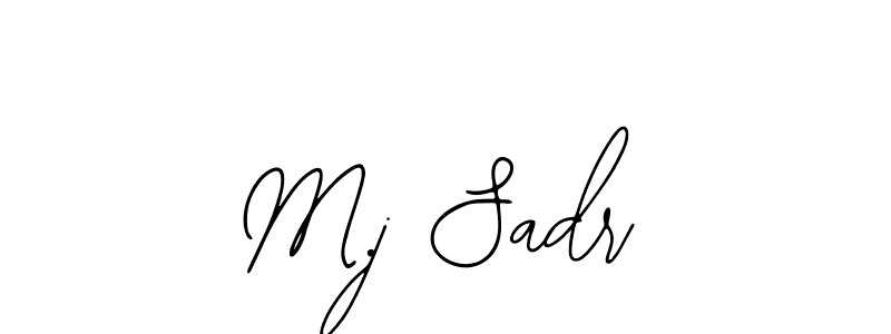 Bearetta-2O07w is a professional signature style that is perfect for those who want to add a touch of class to their signature. It is also a great choice for those who want to make their signature more unique. Get M.j Sadr name to fancy signature for free. M.j Sadr signature style 12 images and pictures png