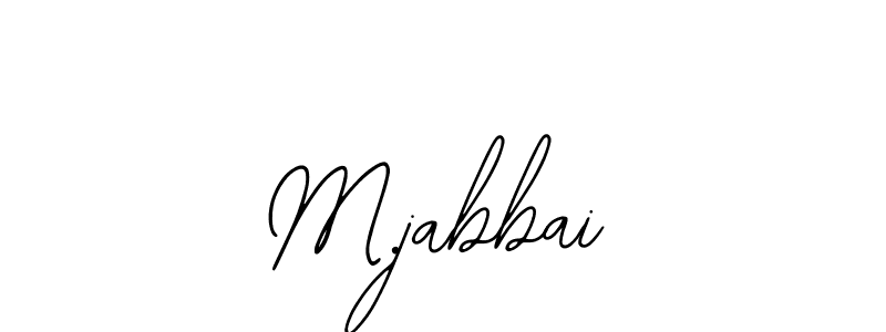 Make a beautiful signature design for name M.jabbai. Use this online signature maker to create a handwritten signature for free. M.jabbai signature style 12 images and pictures png