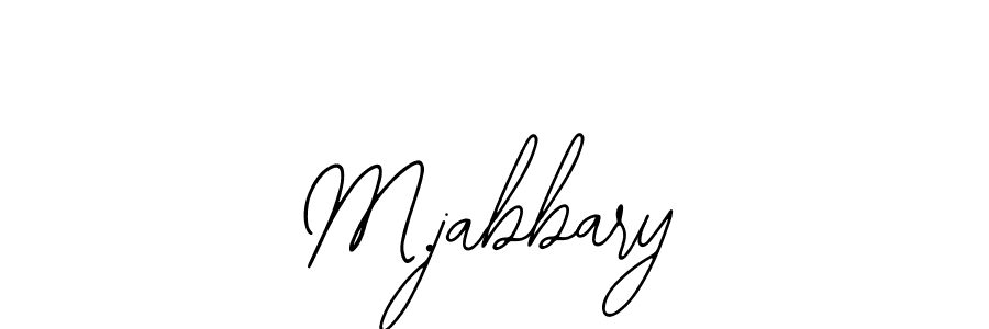 The best way (Bearetta-2O07w) to make a short signature is to pick only two or three words in your name. The name M.jabbary include a total of six letters. For converting this name. M.jabbary signature style 12 images and pictures png