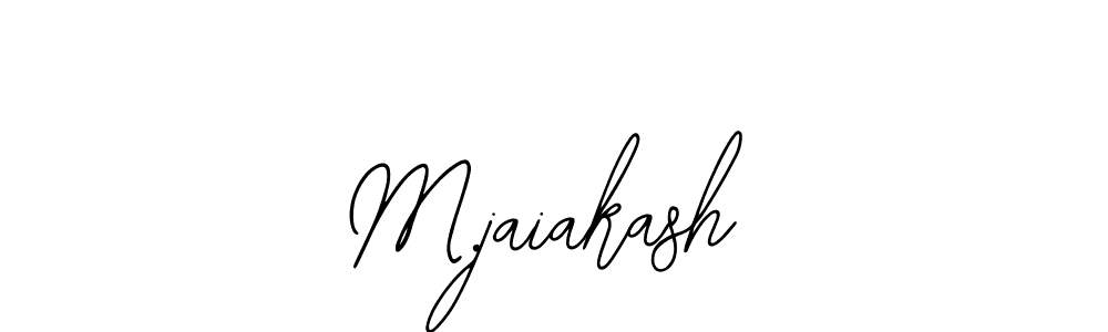 M.jaiakash stylish signature style. Best Handwritten Sign (Bearetta-2O07w) for my name. Handwritten Signature Collection Ideas for my name M.jaiakash. M.jaiakash signature style 12 images and pictures png
