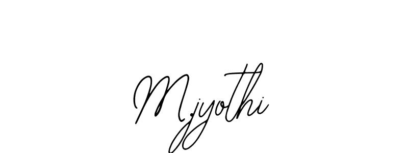 Also we have M.jyothi name is the best signature style. Create professional handwritten signature collection using Bearetta-2O07w autograph style. M.jyothi signature style 12 images and pictures png