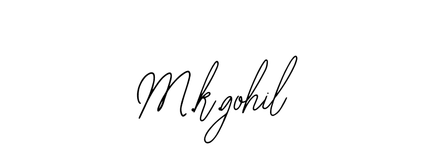 Make a beautiful signature design for name M.k.gohil. With this signature (Bearetta-2O07w) style, you can create a handwritten signature for free. M.k.gohil signature style 12 images and pictures png