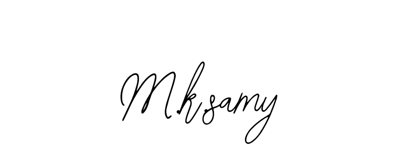 Similarly Bearetta-2O07w is the best handwritten signature design. Signature creator online .You can use it as an online autograph creator for name M.k.samy. M.k.samy signature style 12 images and pictures png