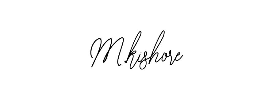 Make a beautiful signature design for name M.kishore. With this signature (Bearetta-2O07w) style, you can create a handwritten signature for free. M.kishore signature style 12 images and pictures png