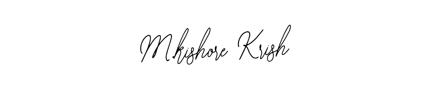M.kishore Krish stylish signature style. Best Handwritten Sign (Bearetta-2O07w) for my name. Handwritten Signature Collection Ideas for my name M.kishore Krish. M.kishore Krish signature style 12 images and pictures png