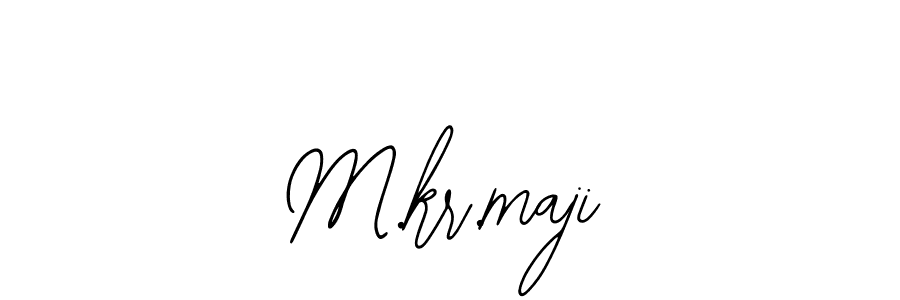 Design your own signature with our free online signature maker. With this signature software, you can create a handwritten (Bearetta-2O07w) signature for name M.kr.maji. M.kr.maji signature style 12 images and pictures png