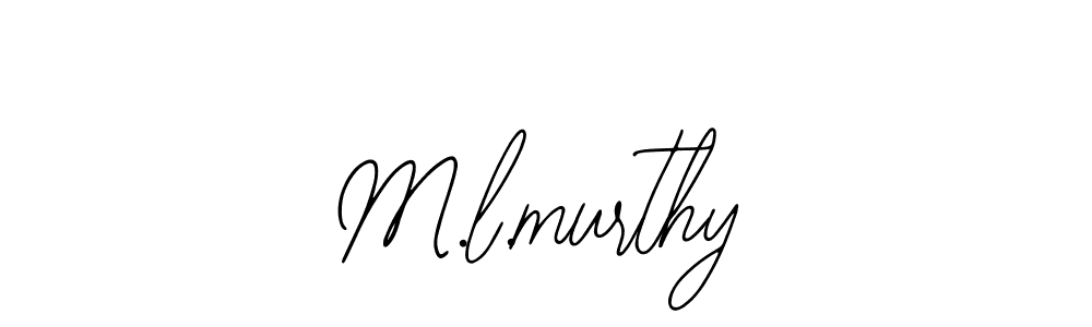 How to make M.l.murthy name signature. Use Bearetta-2O07w style for creating short signs online. This is the latest handwritten sign. M.l.murthy signature style 12 images and pictures png