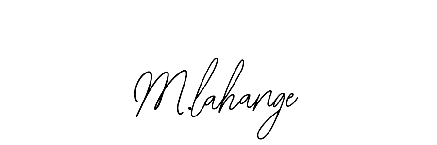 Best and Professional Signature Style for M.lahange. Bearetta-2O07w Best Signature Style Collection. M.lahange signature style 12 images and pictures png