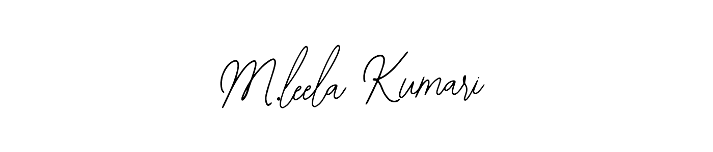 How to make M.leela Kumari signature? Bearetta-2O07w is a professional autograph style. Create handwritten signature for M.leela Kumari name. M.leela Kumari signature style 12 images and pictures png