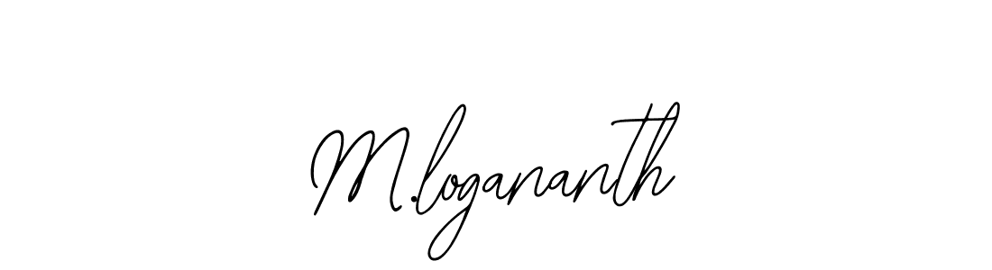 Also we have M.logananth name is the best signature style. Create professional handwritten signature collection using Bearetta-2O07w autograph style. M.logananth signature style 12 images and pictures png