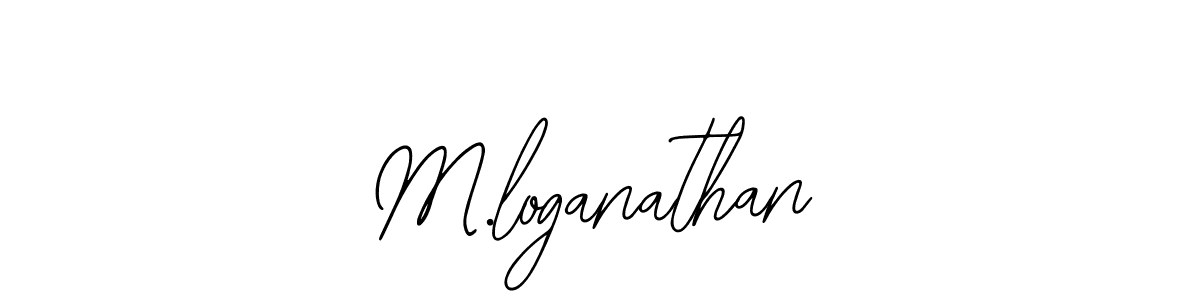 Design your own signature with our free online signature maker. With this signature software, you can create a handwritten (Bearetta-2O07w) signature for name M.loganathan. M.loganathan signature style 12 images and pictures png