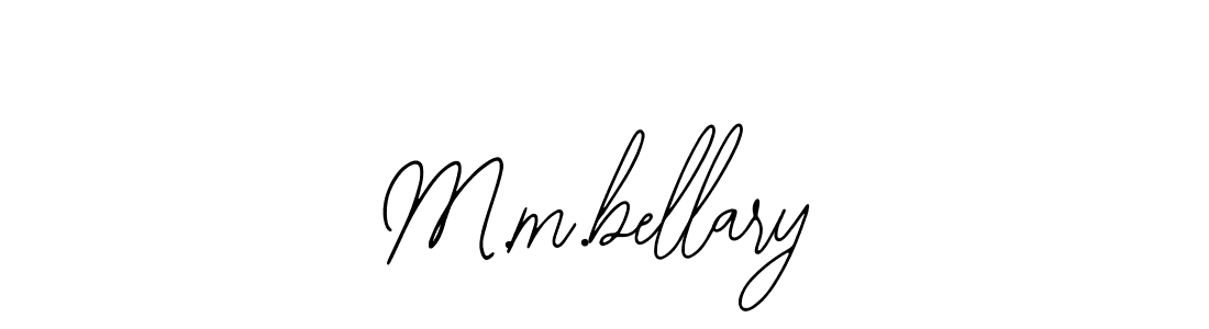 The best way (Bearetta-2O07w) to make a short signature is to pick only two or three words in your name. The name M.m.bellary include a total of six letters. For converting this name. M.m.bellary signature style 12 images and pictures png