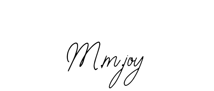 You should practise on your own different ways (Bearetta-2O07w) to write your name (M.m.joy) in signature. don't let someone else do it for you. M.m.joy signature style 12 images and pictures png