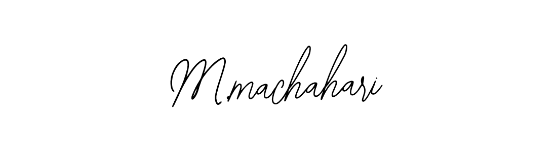 if you are searching for the best signature style for your name M.machahari. so please give up your signature search. here we have designed multiple signature styles  using Bearetta-2O07w. M.machahari signature style 12 images and pictures png