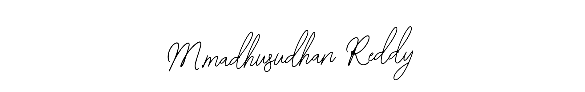 It looks lik you need a new signature style for name M.madhusudhan Reddy. Design unique handwritten (Bearetta-2O07w) signature with our free signature maker in just a few clicks. M.madhusudhan Reddy signature style 12 images and pictures png