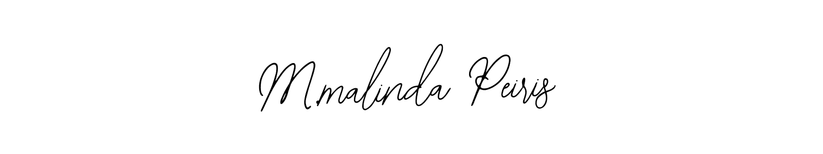 Create a beautiful signature design for name M.malinda Peiris. With this signature (Bearetta-2O07w) fonts, you can make a handwritten signature for free. M.malinda Peiris signature style 12 images and pictures png