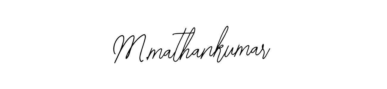 You should practise on your own different ways (Bearetta-2O07w) to write your name (M.mathankumar) in signature. don't let someone else do it for you. M.mathankumar signature style 12 images and pictures png