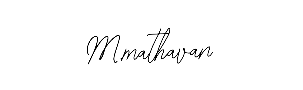 Similarly Bearetta-2O07w is the best handwritten signature design. Signature creator online .You can use it as an online autograph creator for name M.mathavan. M.mathavan signature style 12 images and pictures png