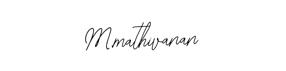 Design your own signature with our free online signature maker. With this signature software, you can create a handwritten (Bearetta-2O07w) signature for name M.mathivanan. M.mathivanan signature style 12 images and pictures png