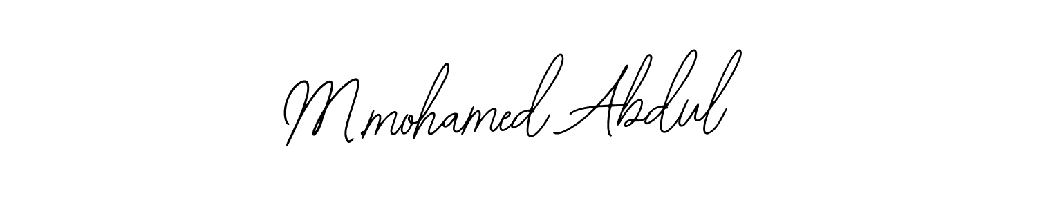 Make a beautiful signature design for name M.mohamed Abdul. With this signature (Bearetta-2O07w) style, you can create a handwritten signature for free. M.mohamed Abdul signature style 12 images and pictures png