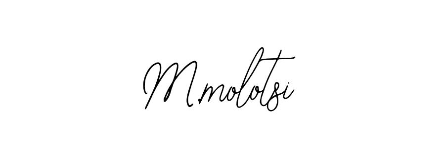 Bearetta-2O07w is a professional signature style that is perfect for those who want to add a touch of class to their signature. It is also a great choice for those who want to make their signature more unique. Get M.molotsi name to fancy signature for free. M.molotsi signature style 12 images and pictures png
