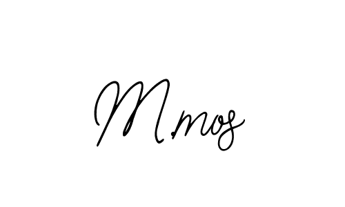 How to make M.mos name signature. Use Bearetta-2O07w style for creating short signs online. This is the latest handwritten sign. M.mos signature style 12 images and pictures png