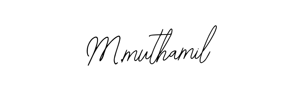 How to Draw M.muthamil signature style? Bearetta-2O07w is a latest design signature styles for name M.muthamil. M.muthamil signature style 12 images and pictures png